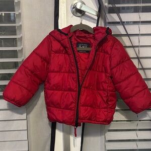 The Children's Place Vibrant Red Puffer Jacket